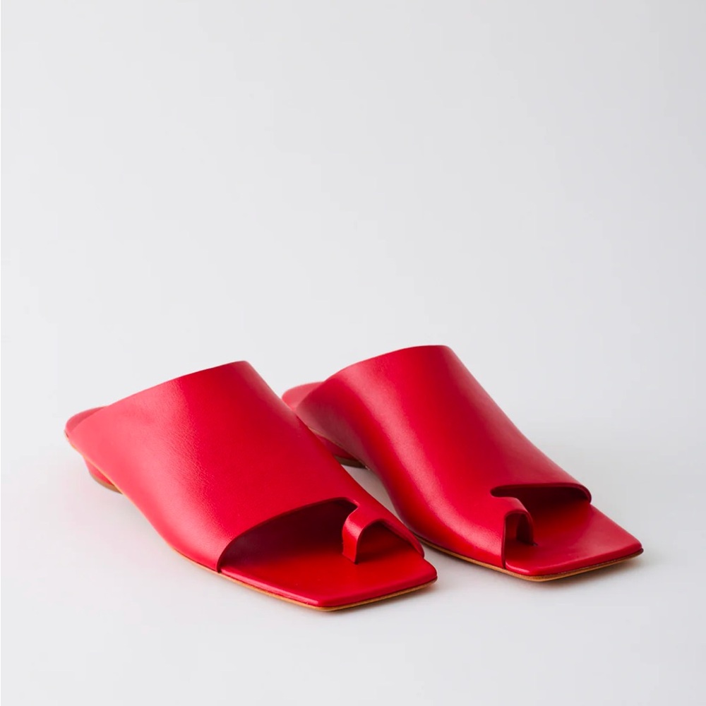 Tibi Red Gary Sandal